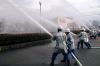 燕市消防出初め式・放水訓練