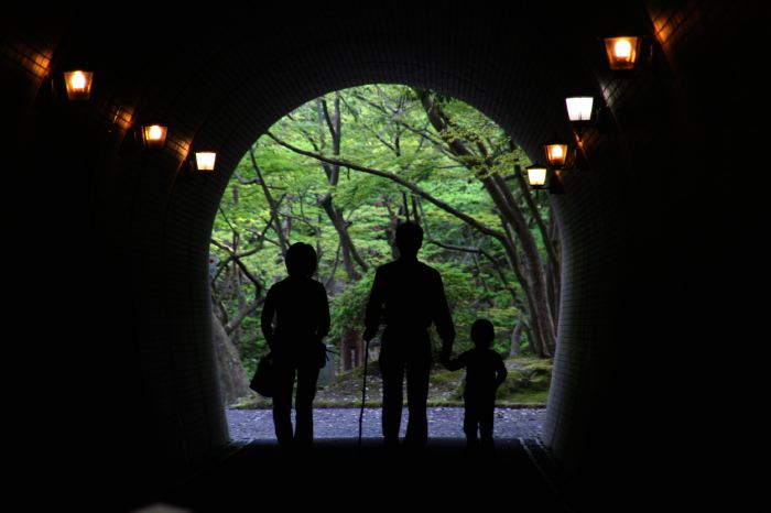 弥彦公園のトンネル