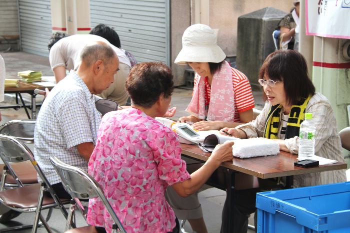 燕市健康づくり推進課のブース