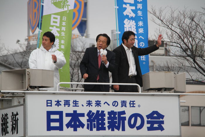 栗原弘久氏街頭演説＠イオン県央店前