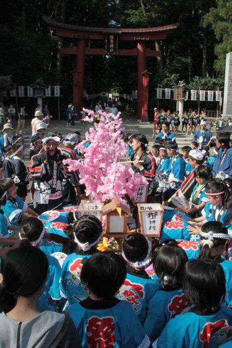 芸妓連、青年・子ども燈籠押し