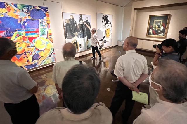 長谷川清晴展-時の世界-」開幕 弥彦村名誉村民・鈴木力氏の 長谷川清晴展-時の世界-」開幕 弥彦村名誉村民・鈴木力氏の