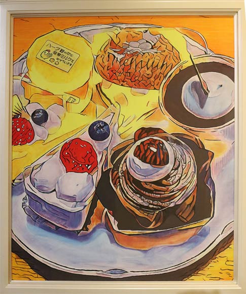 F30 「ラーメン」 油絵 取り込める 