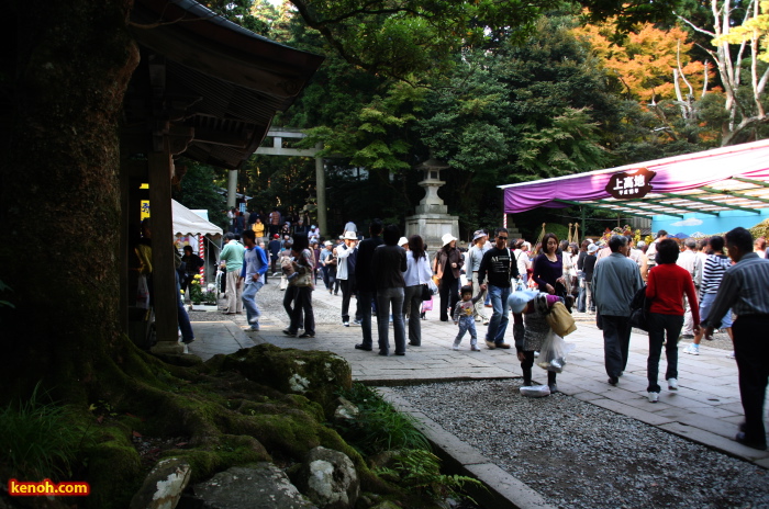 弥彦神社札所付近