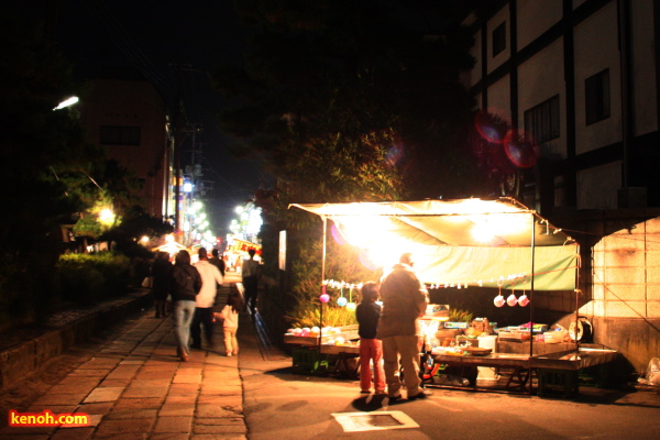 三条別院お取り越し、露店