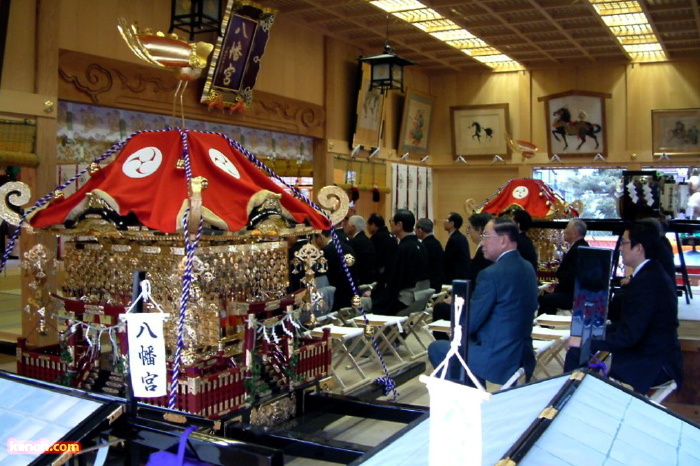 八幡宮で春季例大祭の神事