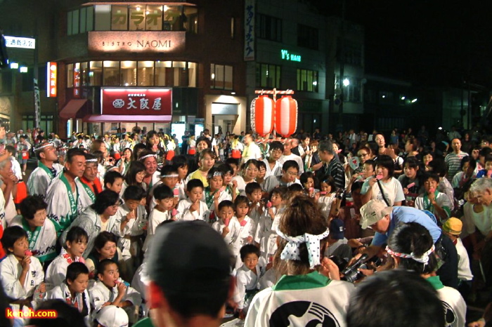 第52回吉田まつり／トキめき新潟国体の燕市吉田地区の炬火（きょか）採火式