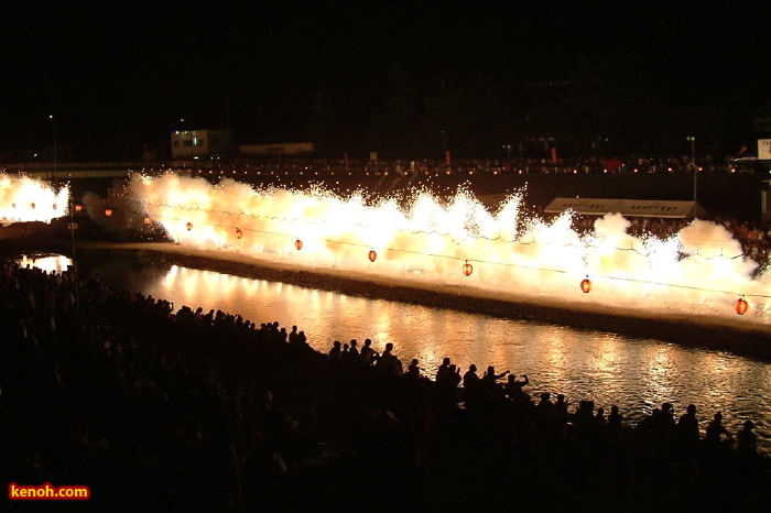 第24回加茂川夏祭り／噴水花火