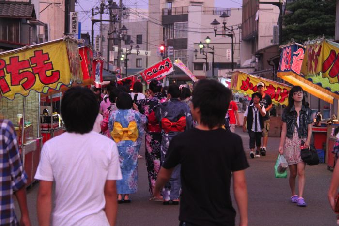 吉田諏訪神社の露店