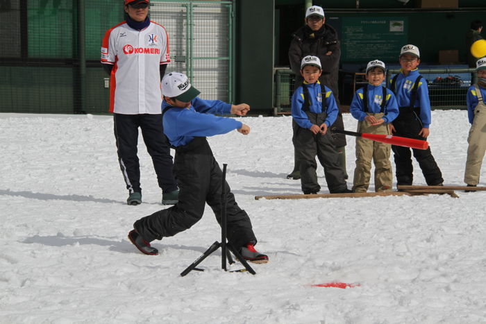 雪上野球大会