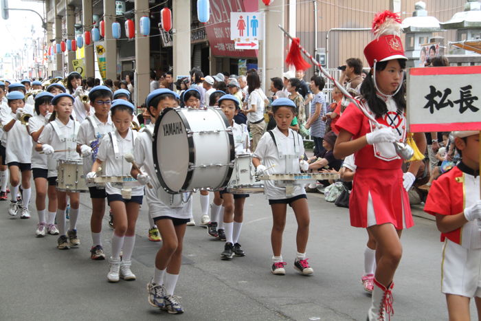 交通安全・音楽パレード　松長小学校