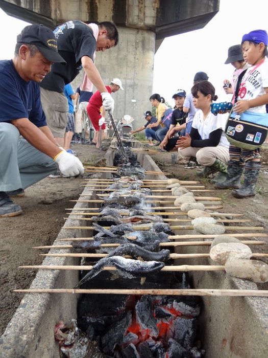 ニジマスの塩焼き