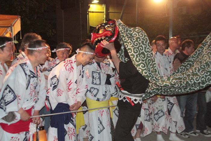 上横町神楽保存会の獅子神楽