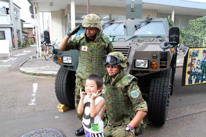 自衛隊新発田駐屯地から