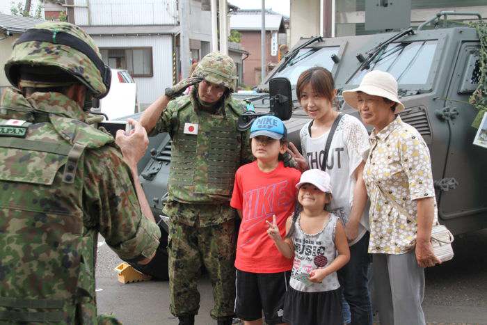 自衛隊新発田駐屯地から