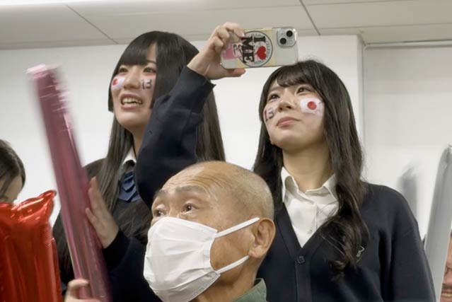 高橋選手の同級生も応援