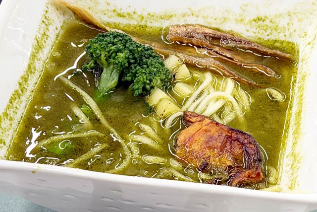試食した護摩堂野菜ラーメン